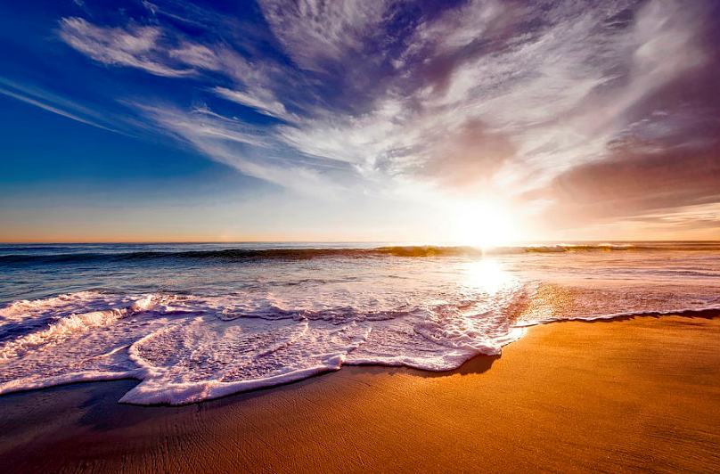 Atardecer desde la playa