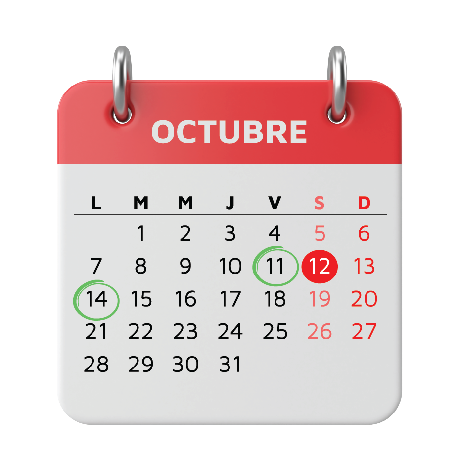 calendario octubre