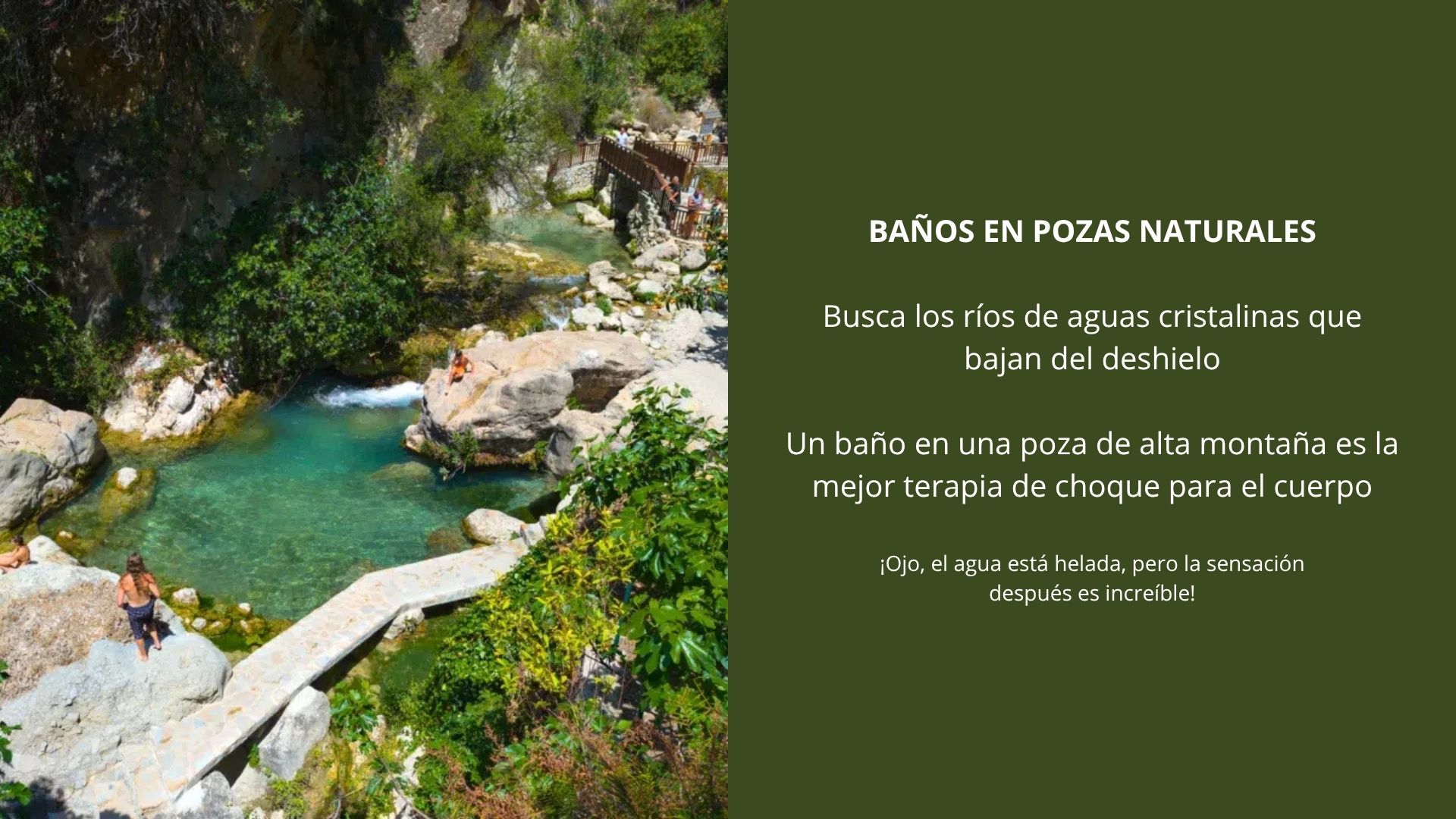 Carrousel - Baños en pozas naturales