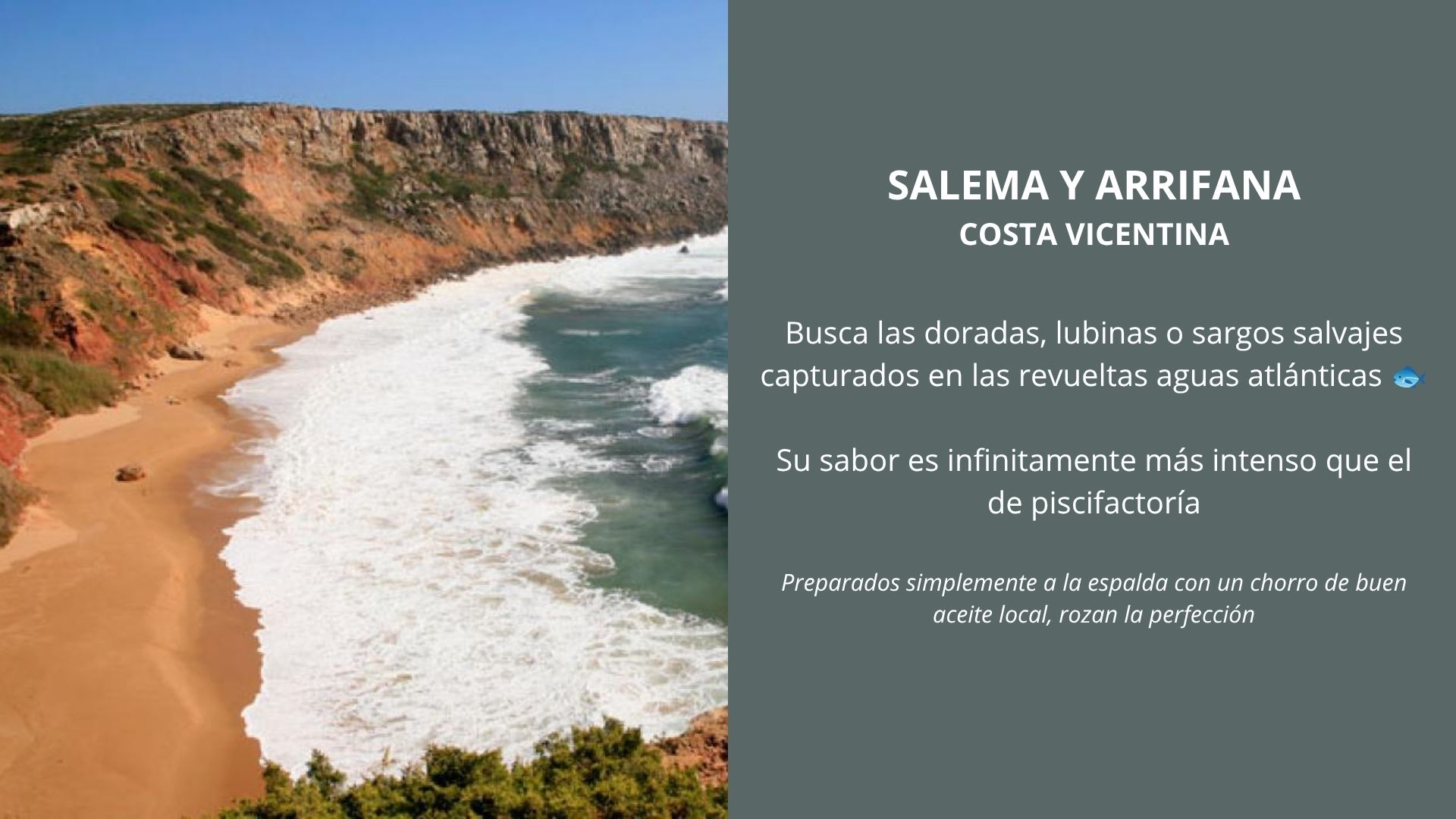 Qué pescado pedir en cada pueblo del Algarve