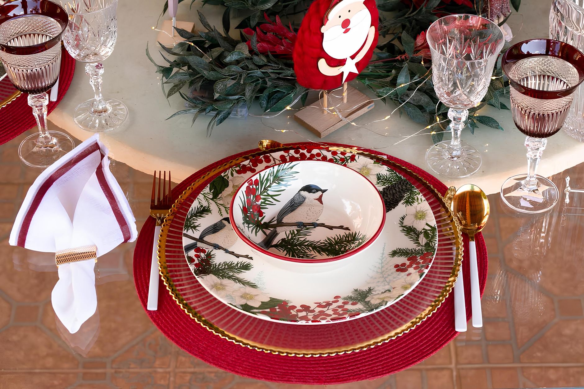 Mesa elegante de Nochevieja