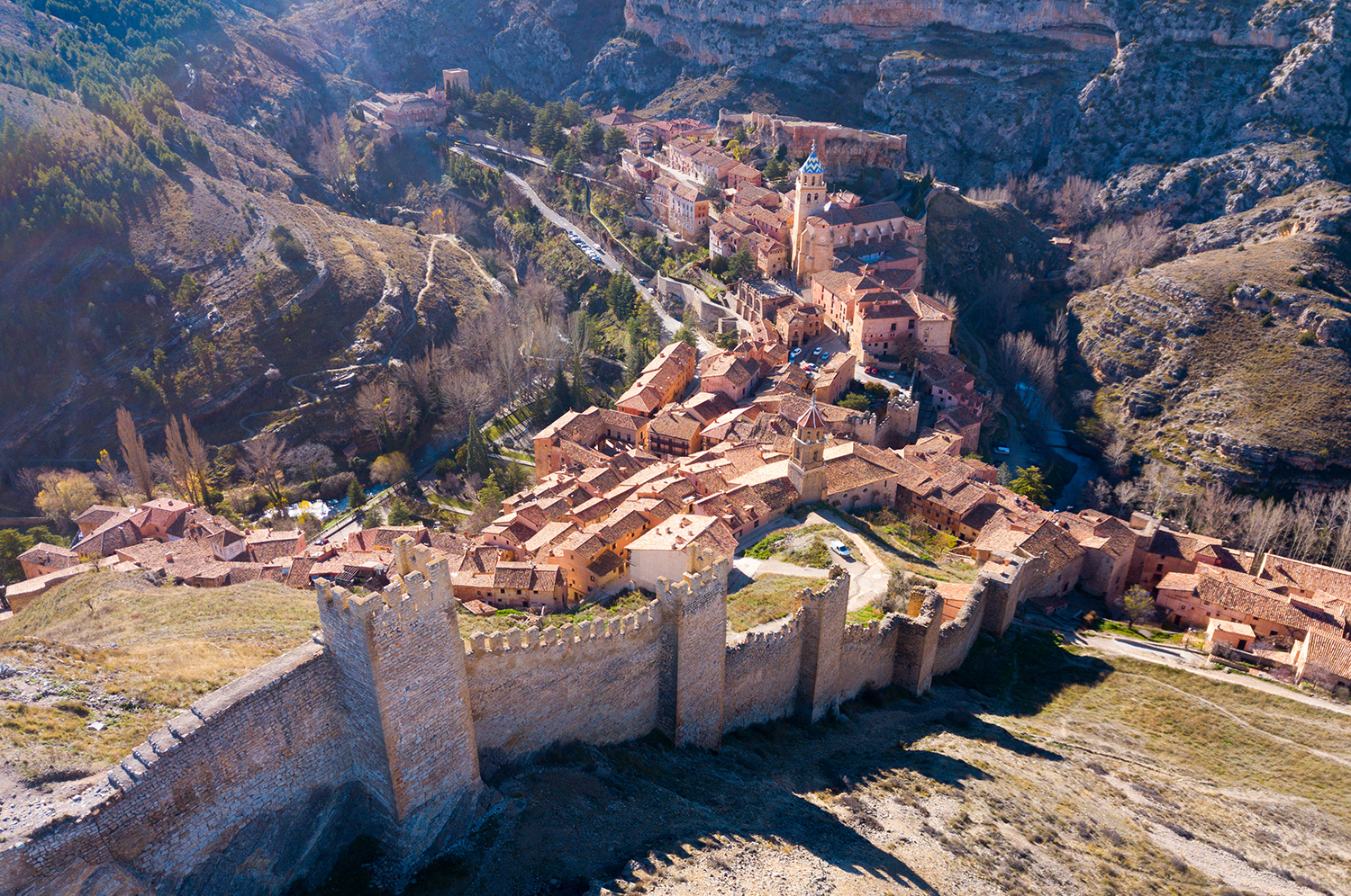 Vista aérea de Albarracín
